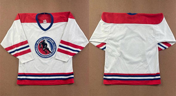 Men's Hall Of Fame Blank White Stitched Hockey Jersey